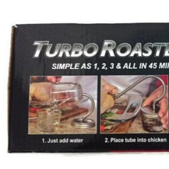 Turbo Roaster Chef Tony Cooks Chicken & Turkey In Half The Time New - Picture 7 of 8